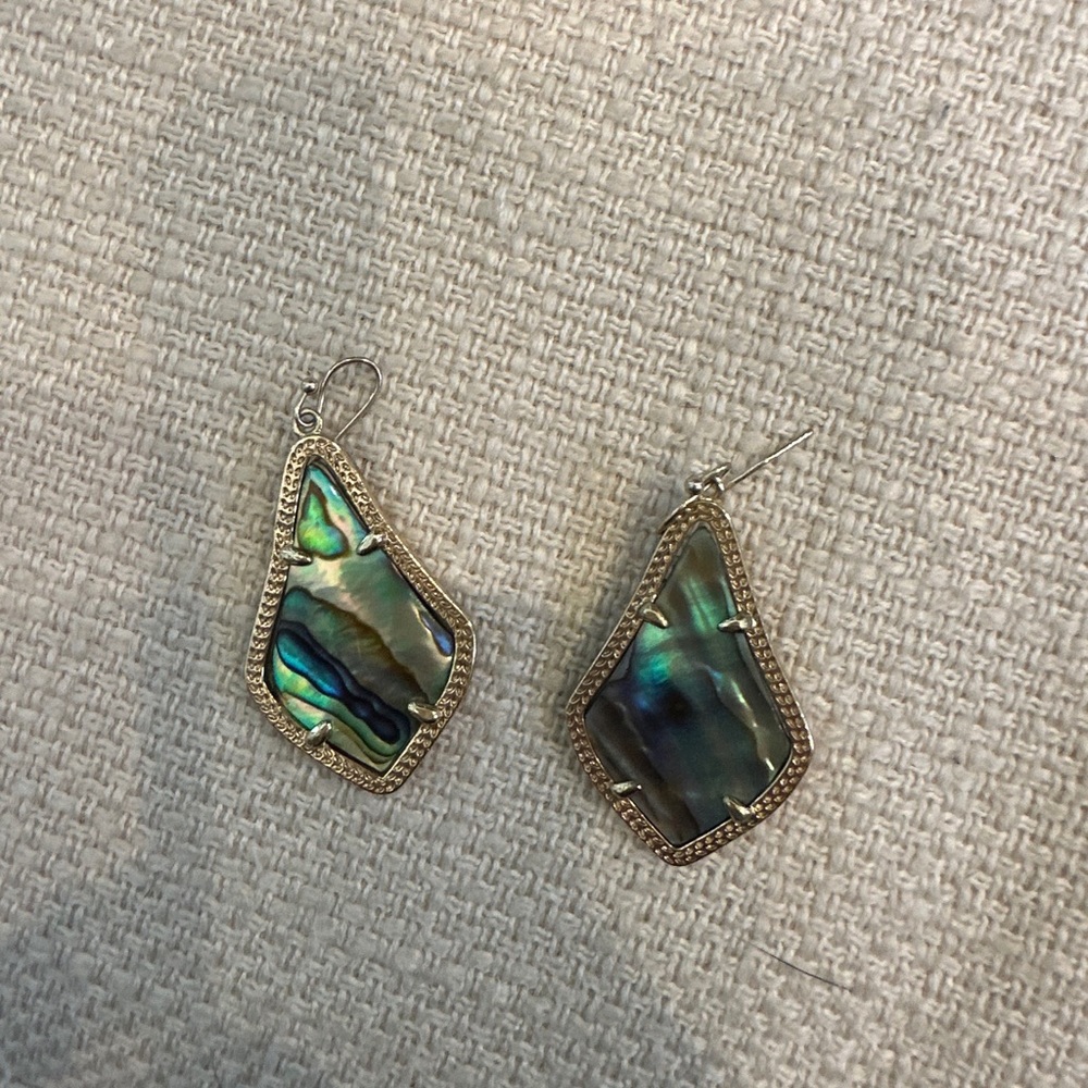 Multicolored iridescent Kendra Scott earrings